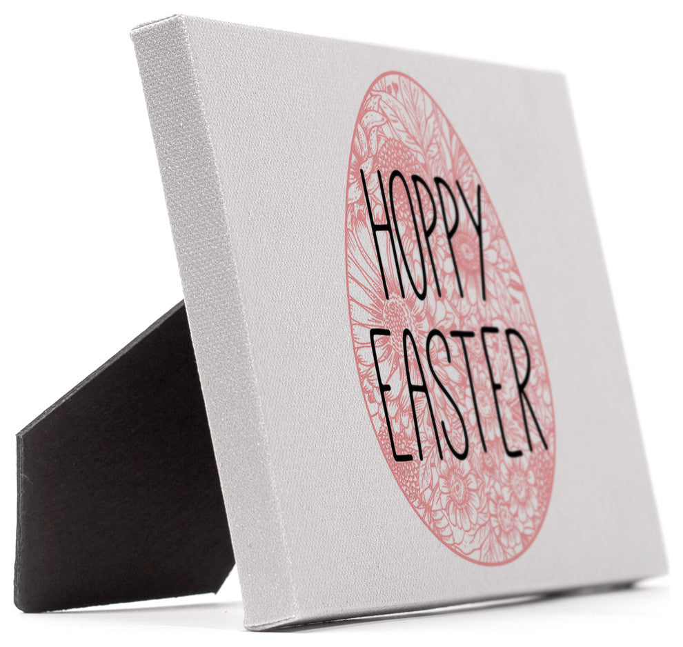 Hoppy Easter Egg Easelback Tabletop Canvas