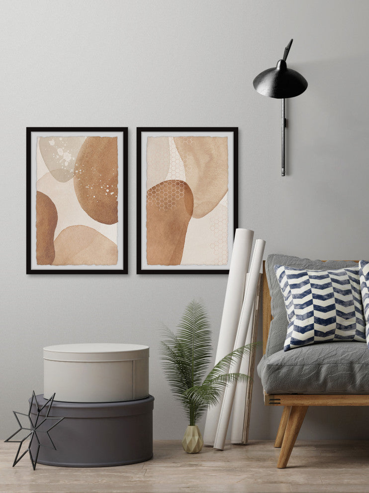 Healing Reaction Diptych, 2-Piece Set, 12x18 Panels