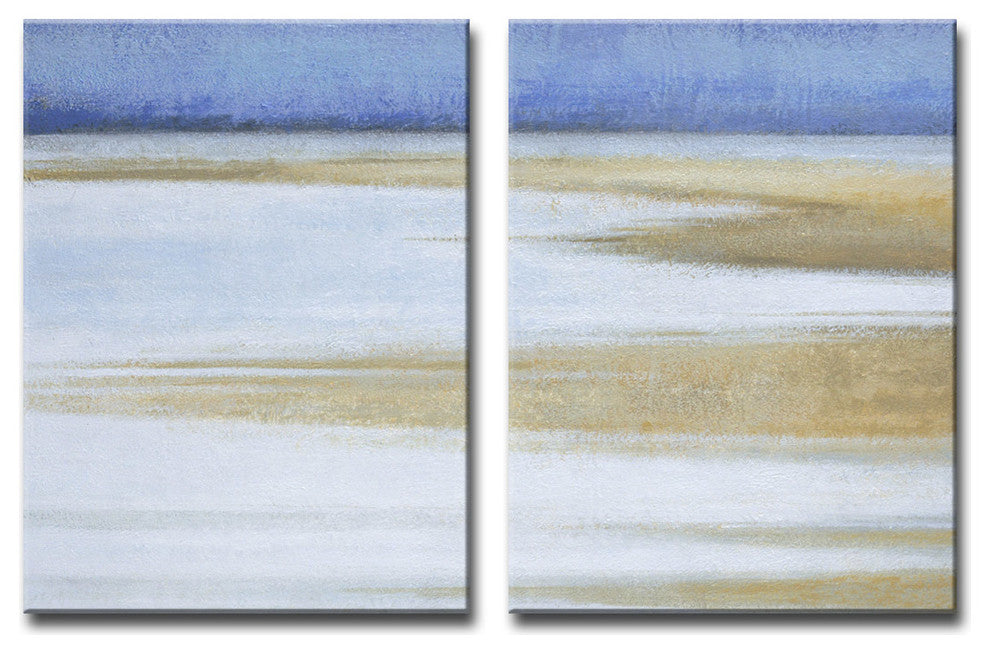 Ready2HangArt 'Coast at Dawn' by Norman Wyatt Jr. 2-PC Canvas Art Set, 40' Hx6
