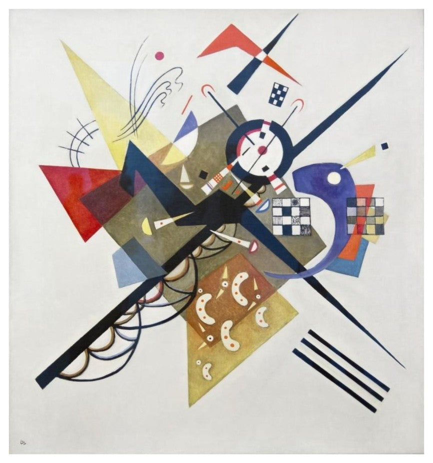 "On White II, 1923" Digital Paper Print by Wassily Kandinsky, 17"x18"