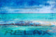 "Blue Relax" Painting Print on Wrapped Canvas, 18"x12"