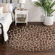 Indoor/Outdoor Mali ML4 Chocolate Machine Washable 10' x 10' Round Rug
