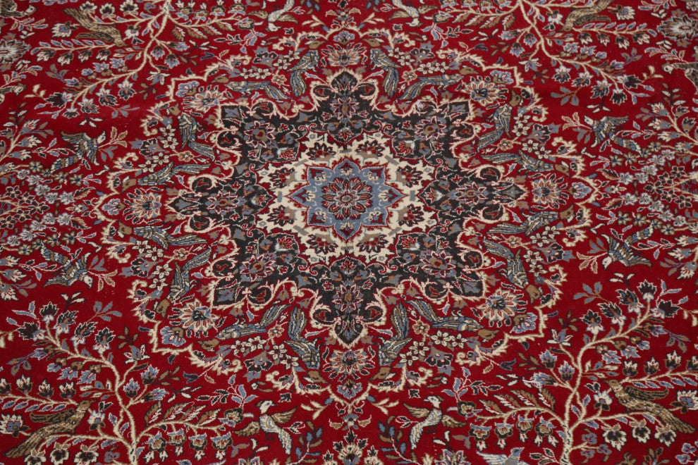 Red Floral Traditional Turkish Oriental Living Room Area Rug 10x13