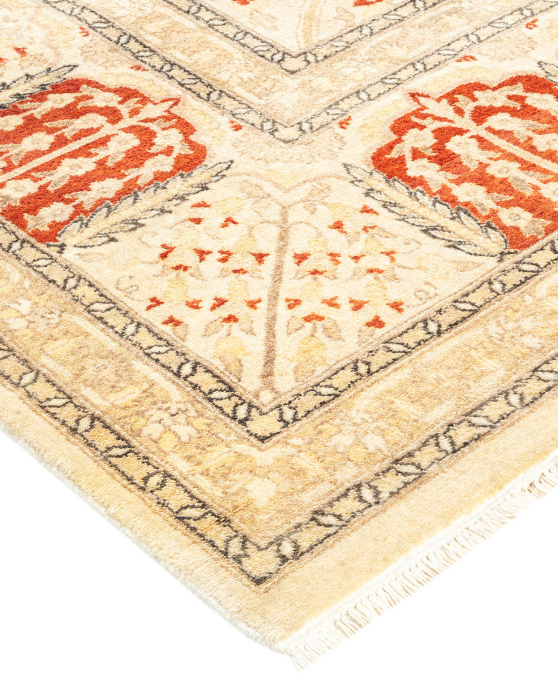 Mogul, One-of-a-Kind Hand-Knotted Area Rug Ivory, 8'2"x9'9"