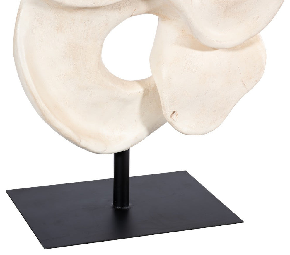 Cast Dancing Sculpture, Faux Bleached