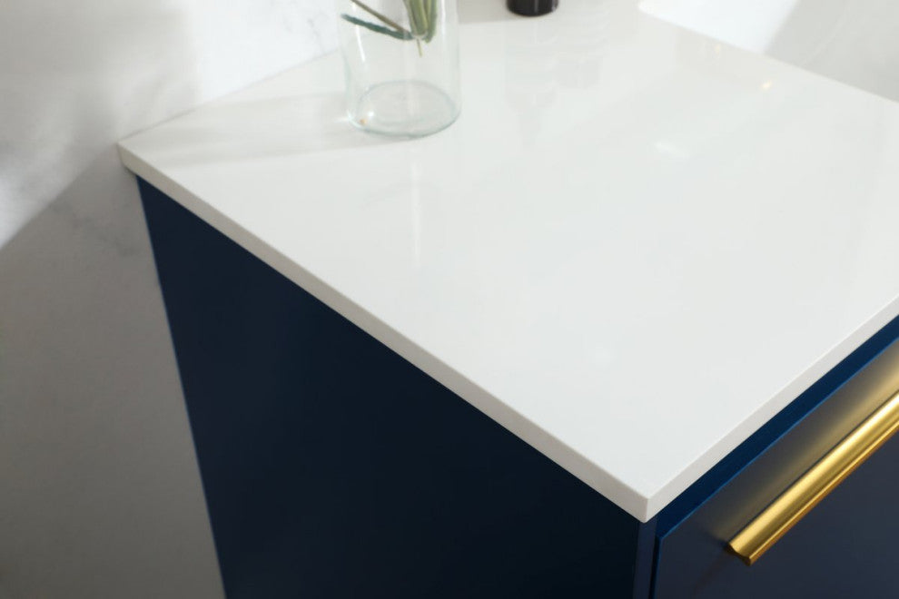 Phoebe Single Bathroom Vanity, Blue, 48", Without Backsplash