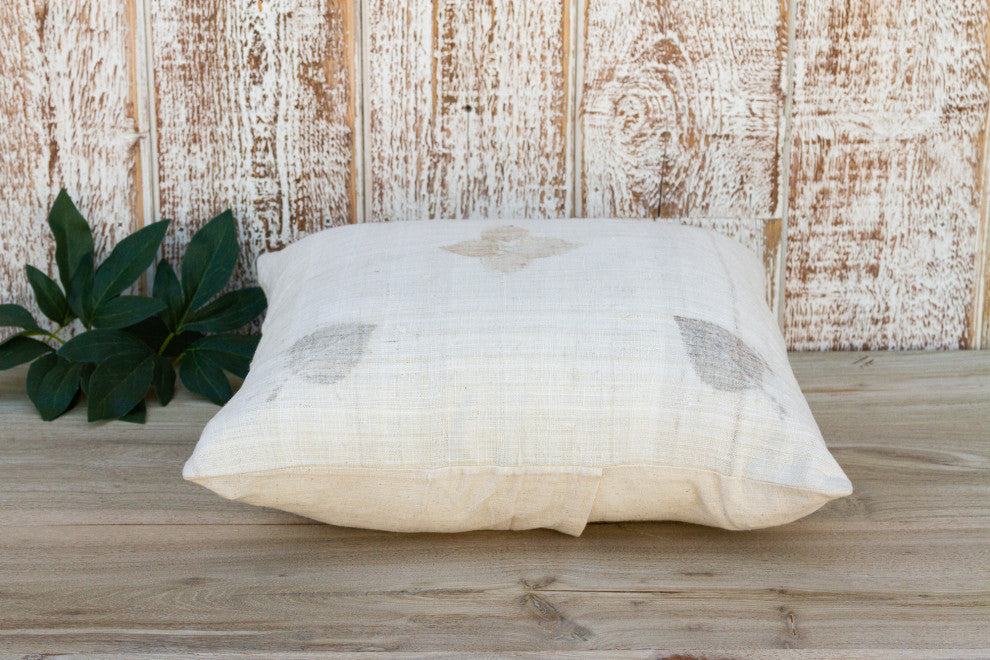 Ajano Leaf Printed Organic Silk Pillow