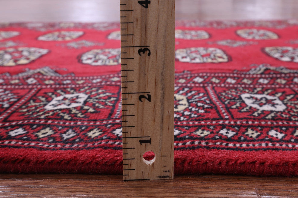 Signed Silky Bokhara Hand Knotted Wool Rug 3' 2" X 5' 2" - Q13761