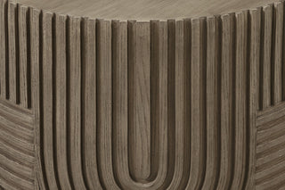 Serenity Textured Round Drum Table