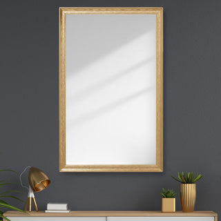 Crenshaw Framed Wall Mirror, Gold, 20" X 24"