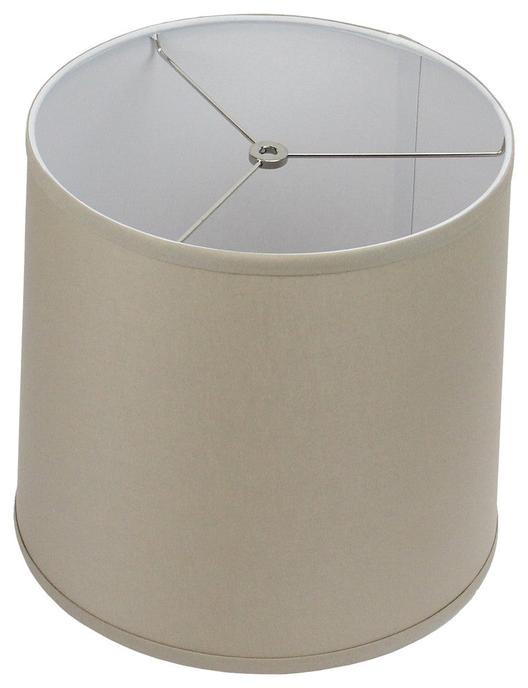 Fenchel Shades, 12"x13"x12" Spider Attachment Drum Lamp Shade, Linen