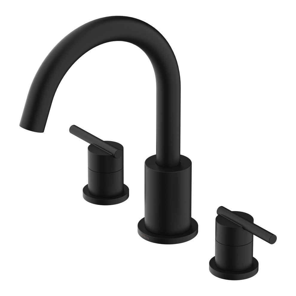 Parma 2H Roman Tub Trim Kit Without Spray, Satin Black