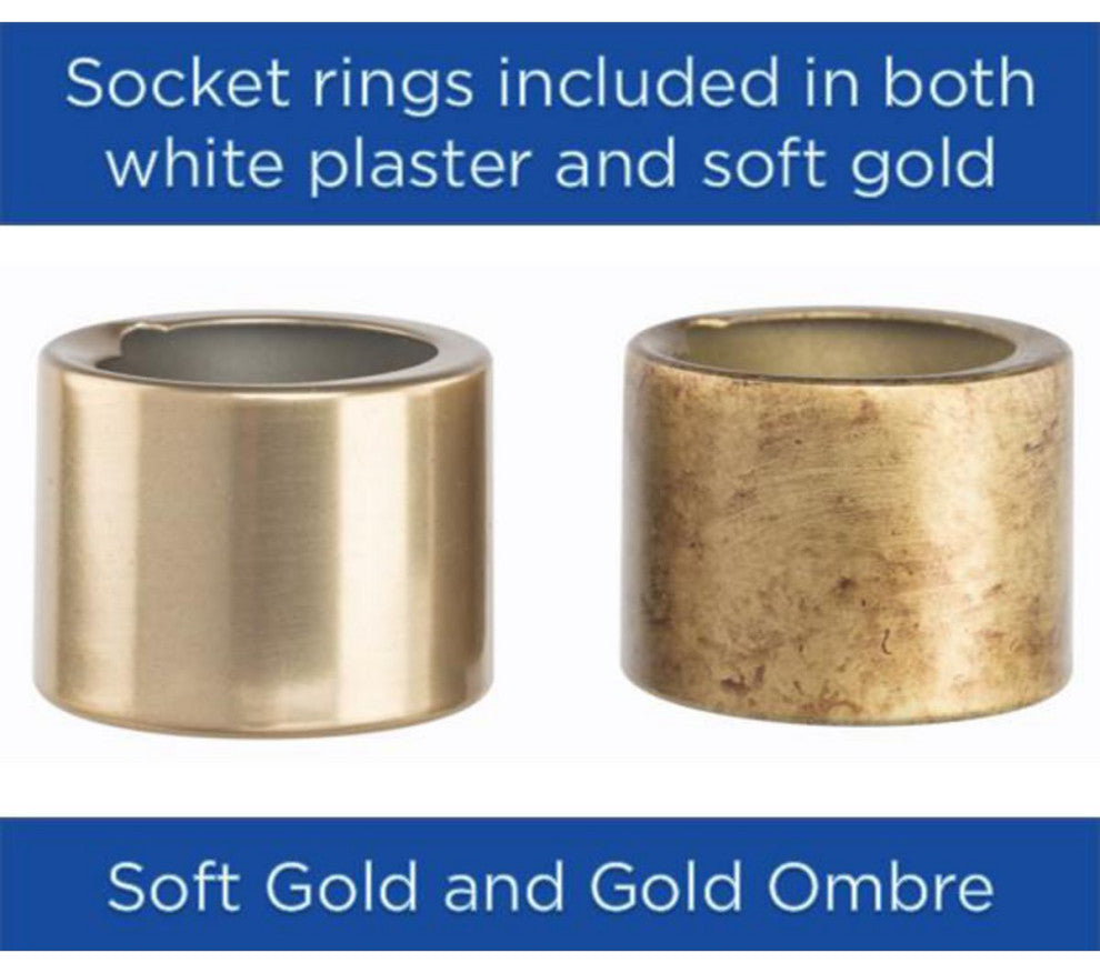 Quillan Collection Transitional Bath and Vanity Light, Gold Ombre