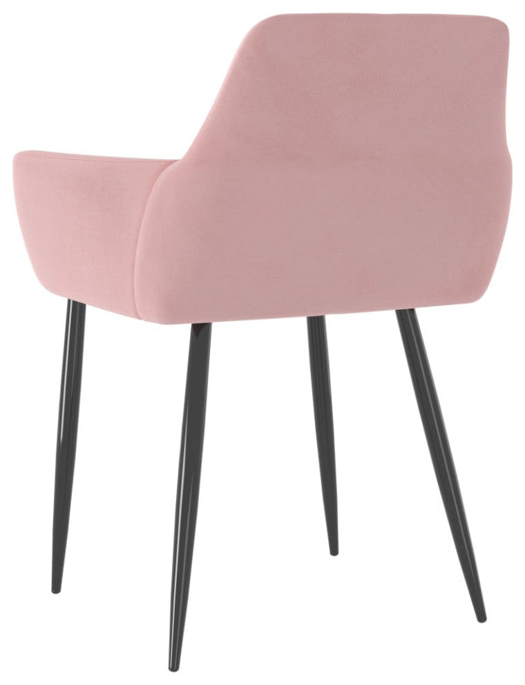 vidaXL Dining Chairs 4 pcs Pink Velvet