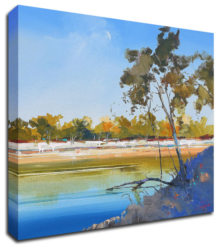 River Bank by Craig Trewin Penny, Print on Canvas, 24"x24"