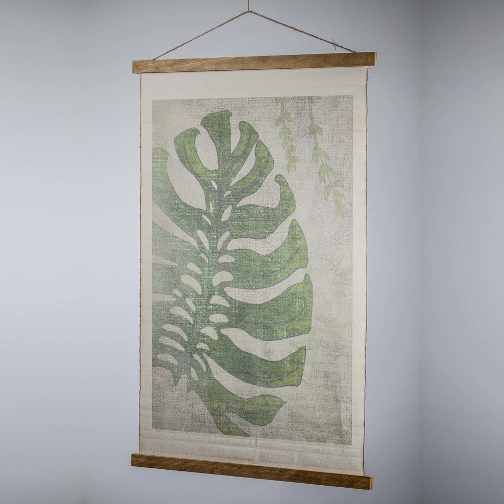 Vintage Wall Hanging Leaf Scroll Tapestry
