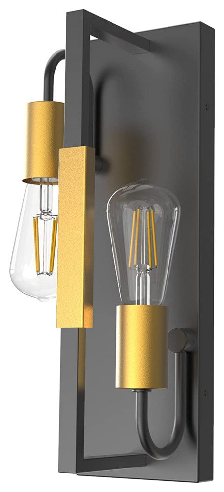 2 Light Art Deco Wall Sconce Vintage Bathroom Wall Light Fixture
