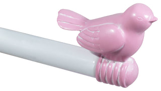 3/4" Bird Adjustable Curtain Rod, Pink, 48"-84"