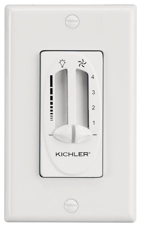 Fan 4 Speed-Light Dimmer, White