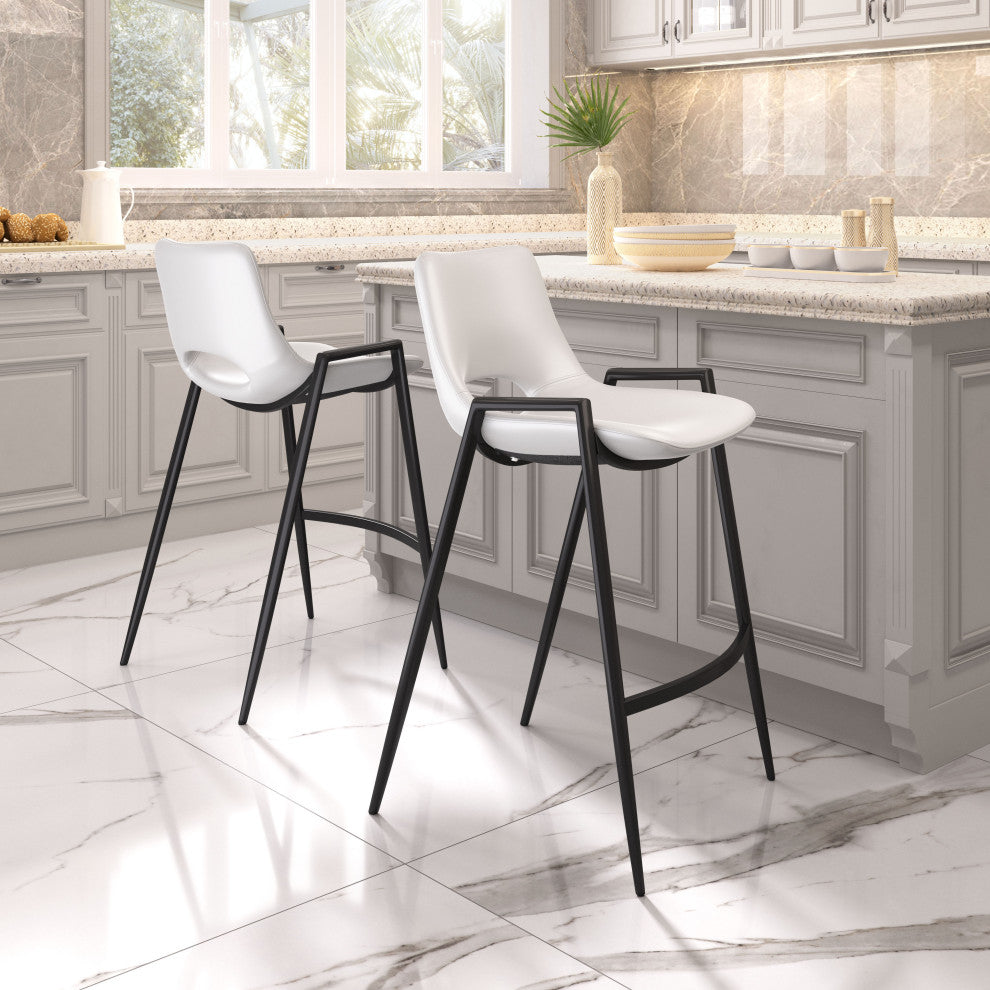 Desi Counter Stool, Set of 2 White