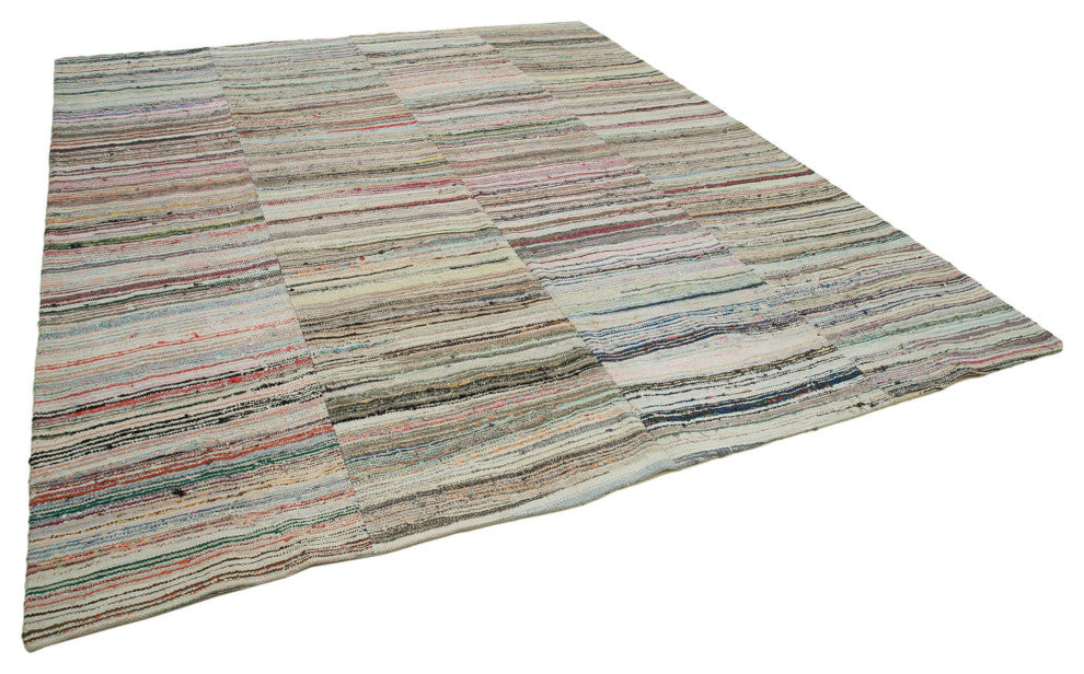 Rug N Carpet - Handmade Anatolian 9' 6'' x 11' 3'' Vintage Patchwork Kilim Rug
