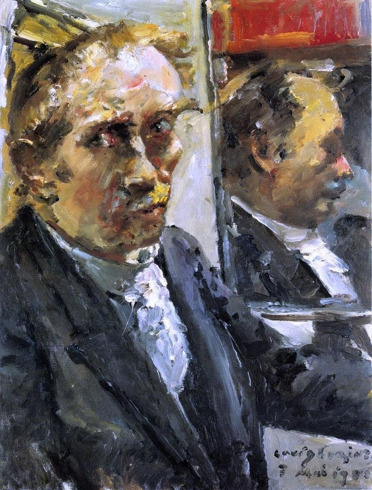 Lovis Corinth Last Self Portrait, 21"x28" Wall Decal Print