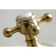 Kingston Brass Widespread Bathroom Faucet With Brass Pop-Up, Brushed Brass