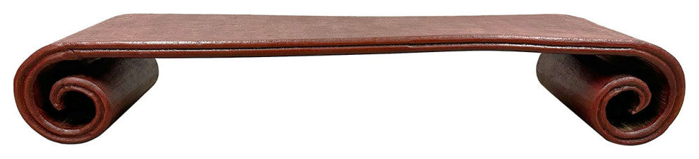Consigned Late 19th Century Chinese Scrolled Sides Coffee Table