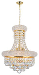 Empire 6 Light Chandelier With Gold Finish