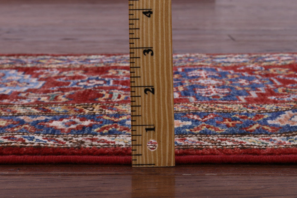 1' 11" X 3' 3" Super Kazak Handmade Wool Rug - Q12984