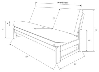 Rowan Frame, Reclaim Mocha Finish, Suede Blue Mattress
