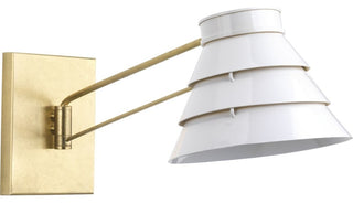 POINT DUMEÂ® Onshore Collection Brushed Brass Swing Arm Wall Sconce