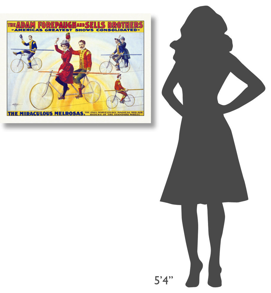 America's Greatest Shows Consolidated, The Miraculous Melrosas, 36x26