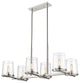 Z-LITE 3032-6L-PN 6 Light Chandelier, Polished Nickel