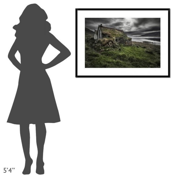 "Turf And Stones" Framed Digital Print by Bragi Ingibergsson, 38"x28"