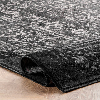 Nuloom Ring Around The Rosette Area Rug, Black 2'6" x 12'