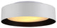 Lynch Flush Mount Ceiling Light, White and Black