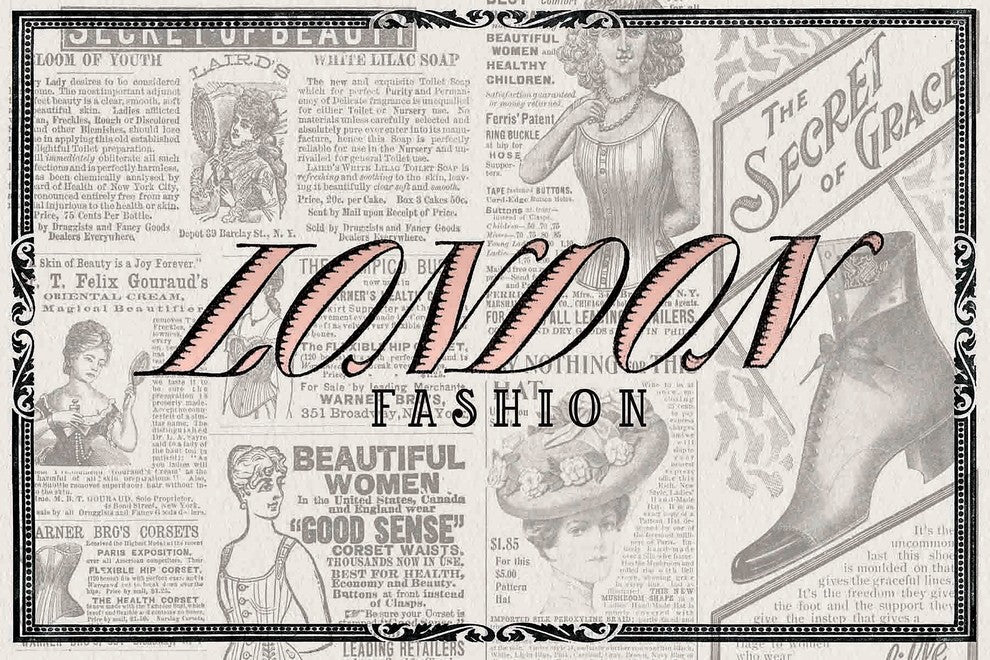 "London Fashion" Painting Print on Canvas by Saturday Evening Post