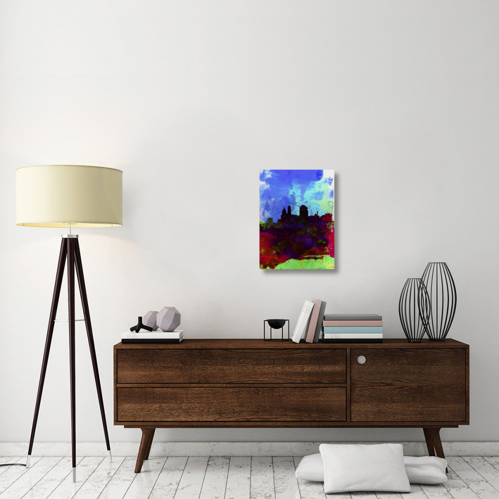 "Cincinnati Watercolor Skyline" Fine Art Print
