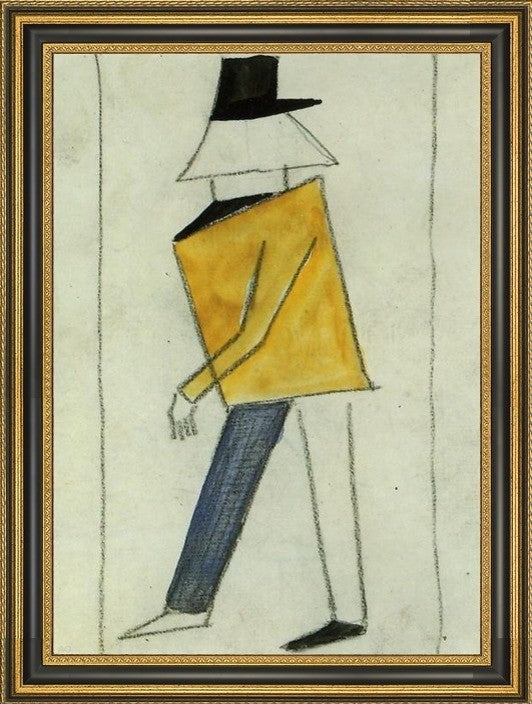 Kazimir Malevich Coward - 18" x 27" Framed Premium Canvas Print