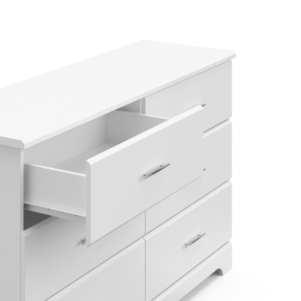 Storkcraft Brookside 6 Drawer Dresser, White