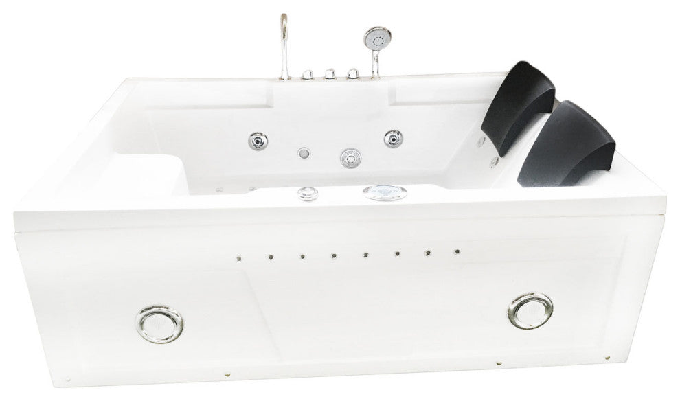 Whirlpool Bathtub 71"x47" Double Pump Heater, Yellowstone