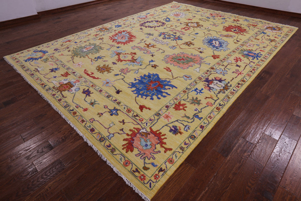 10' 3" X 14' 3" Turkish Oushak Hand-Knotted Wool Rug - Q13566