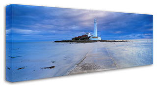 "Lighthouse" by Robert Harding Picture Library, Canvas Art, 20"x47"