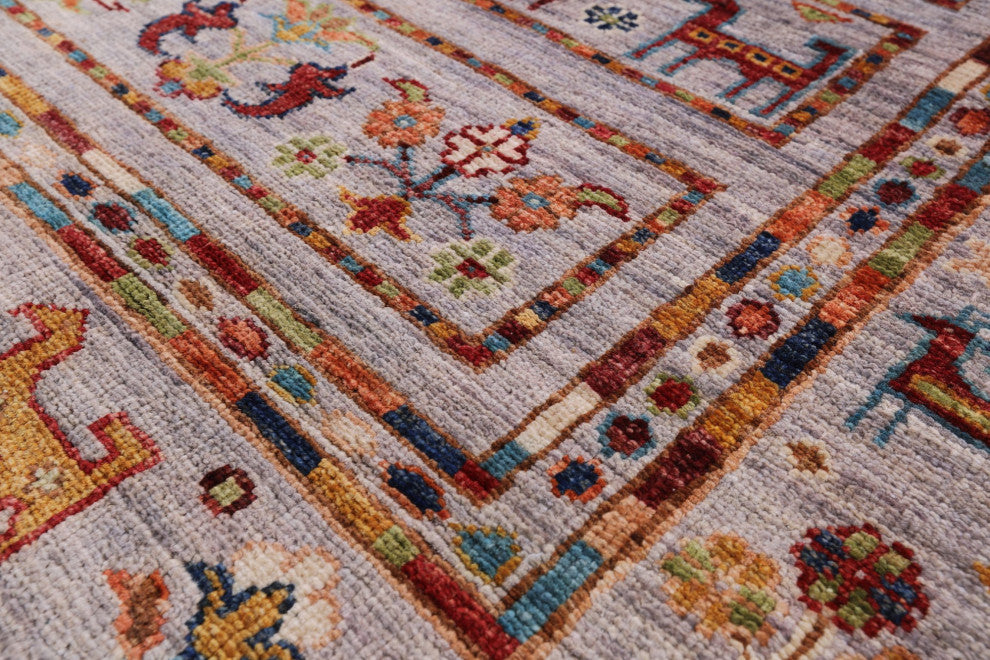 Tribal Persian Gabbeh Handmade Rug 2' 8" X 3' 9" Q8391