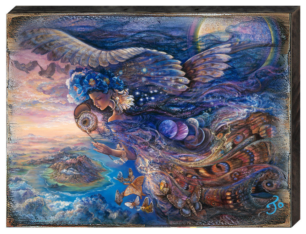 Queen of the Night Wall and Table Top Wooden Decor, 36x24