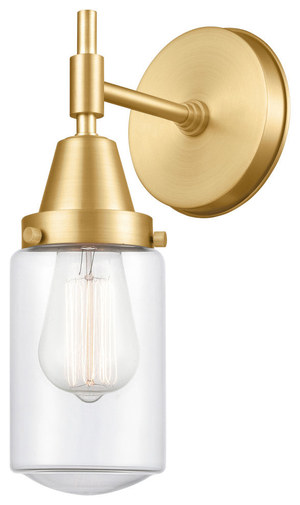 Innovations 447-1W-SG-G312-LED 1-Light Sconce, Satin Gold