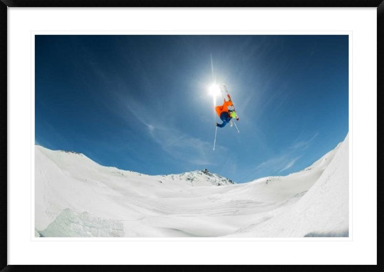 "Backcountry Kicker Locals Only" Framed Digital Print by Eric Verbiest, 44x31"