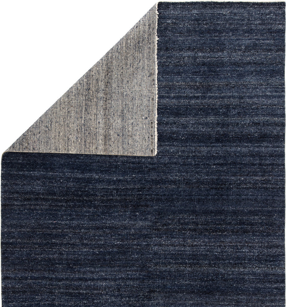 Jaipur Living Origin Knotted Solid Area Rug, Dark Blue, 8'6"x11'6"