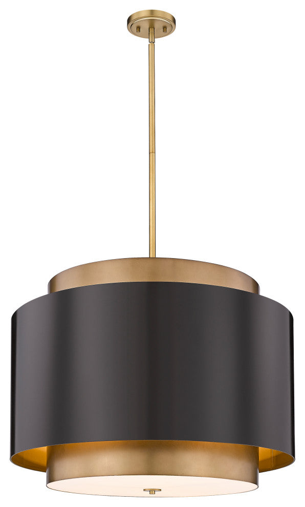 Zlite 739P32-BRZ-RB 4-Light Pendant, Bronze